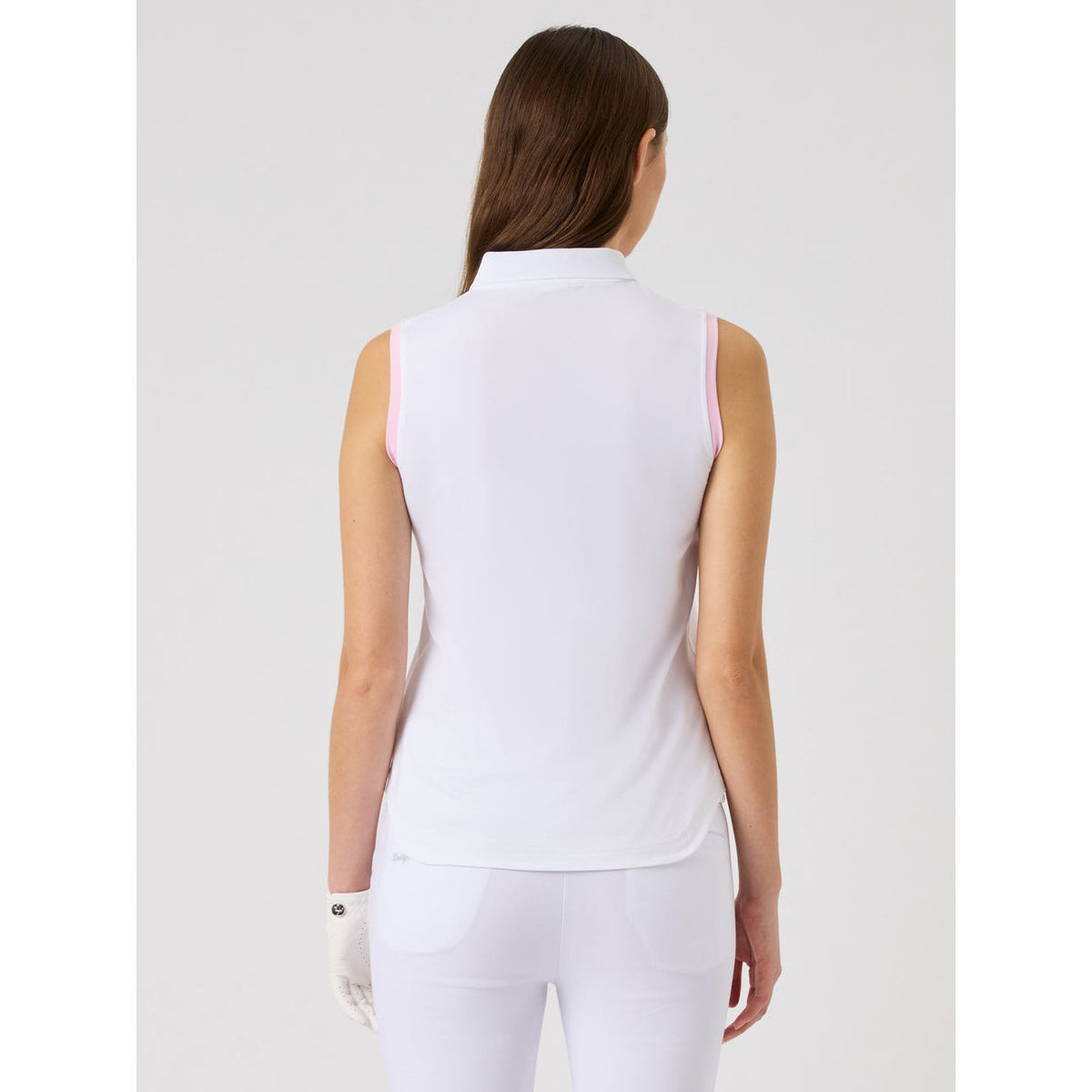 POLO DAILY ARGYLE SANS MANCHES FEMME