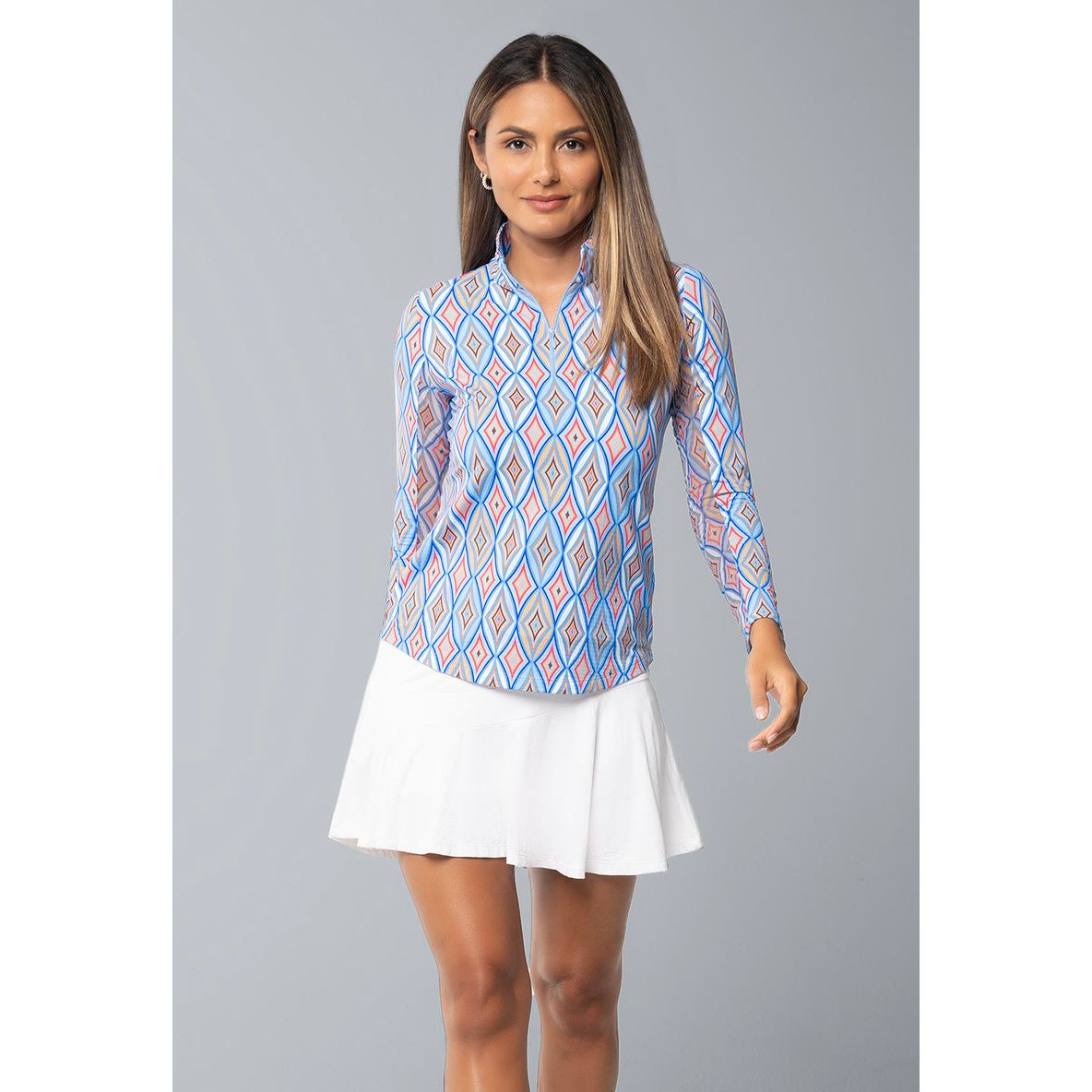 CHANDAIL IBKUL ROMINA MANCHES LONGUES MOCK ZIP