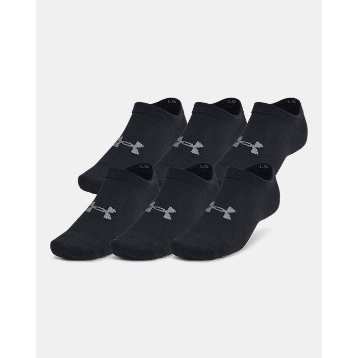 Under Armour Essential Unisex Low Cut Socks, Pack of 6, Arch Support and Cooling for Training