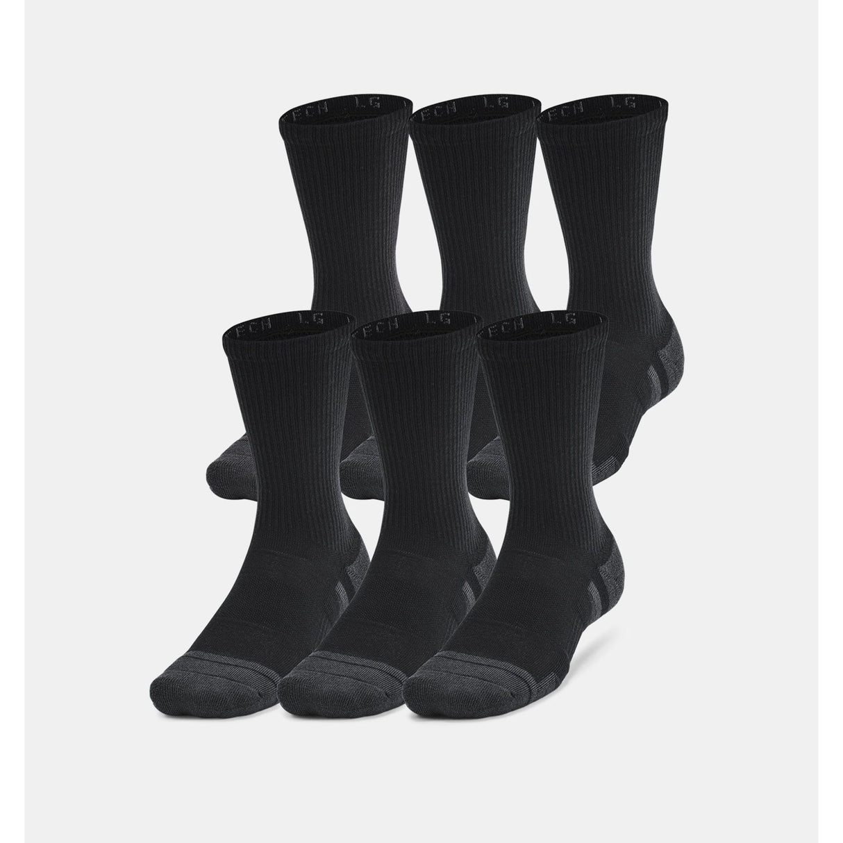 Under Armour Crew Socks Unisex 6 Pack Quick Drying