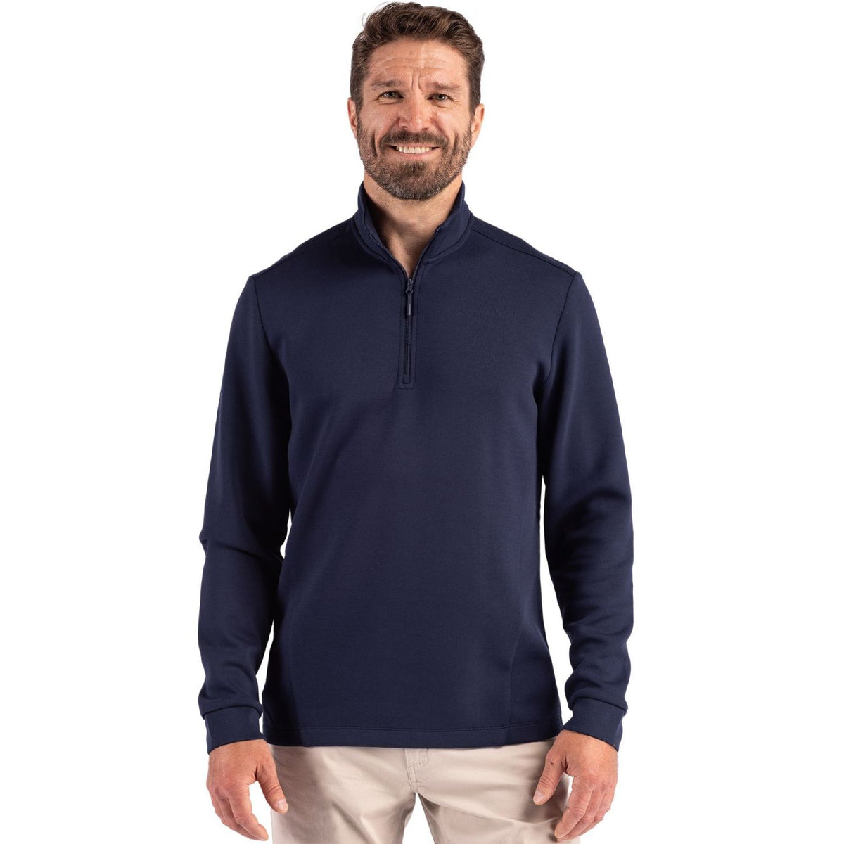 Clique Haven Recycled Men's Quarter Zip Sweatshirt