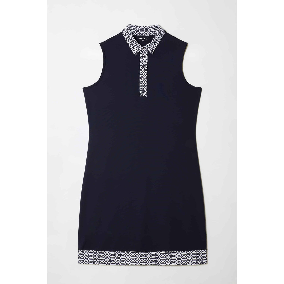 SLEEVELESS SWING CONTROL NECK DRESS