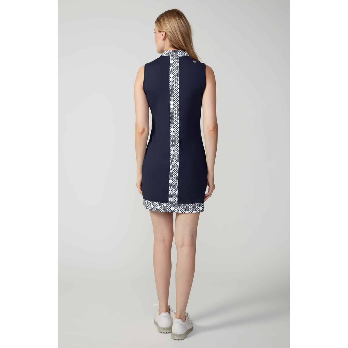 SLEEVELESS SWING CONTROL NECK DRESS
