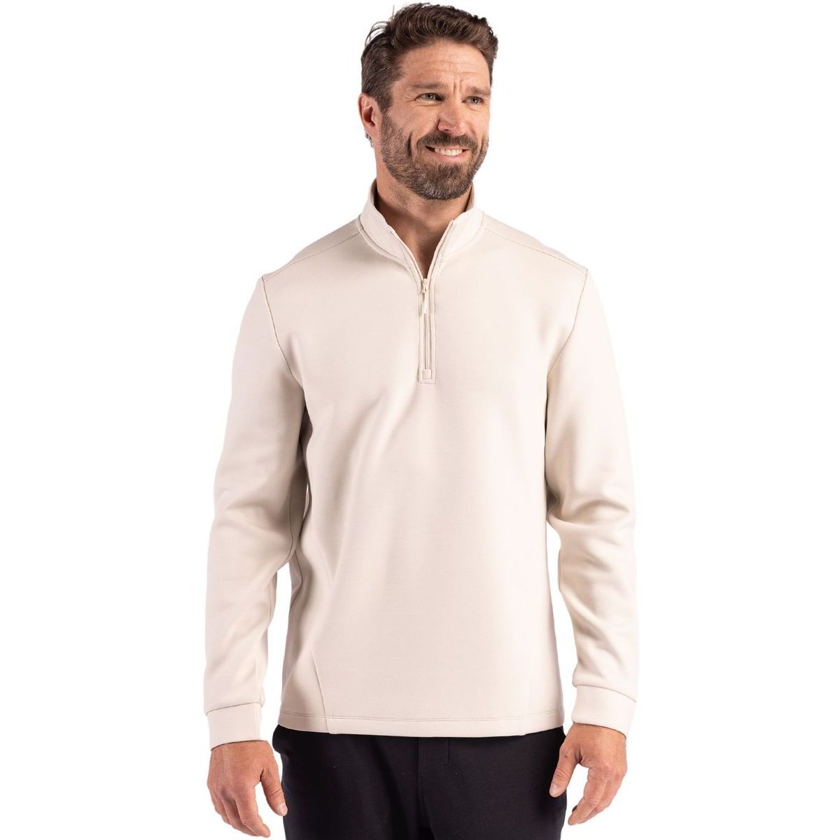Clique Haven Recycled Men's Quarter Zip Sweatshirt