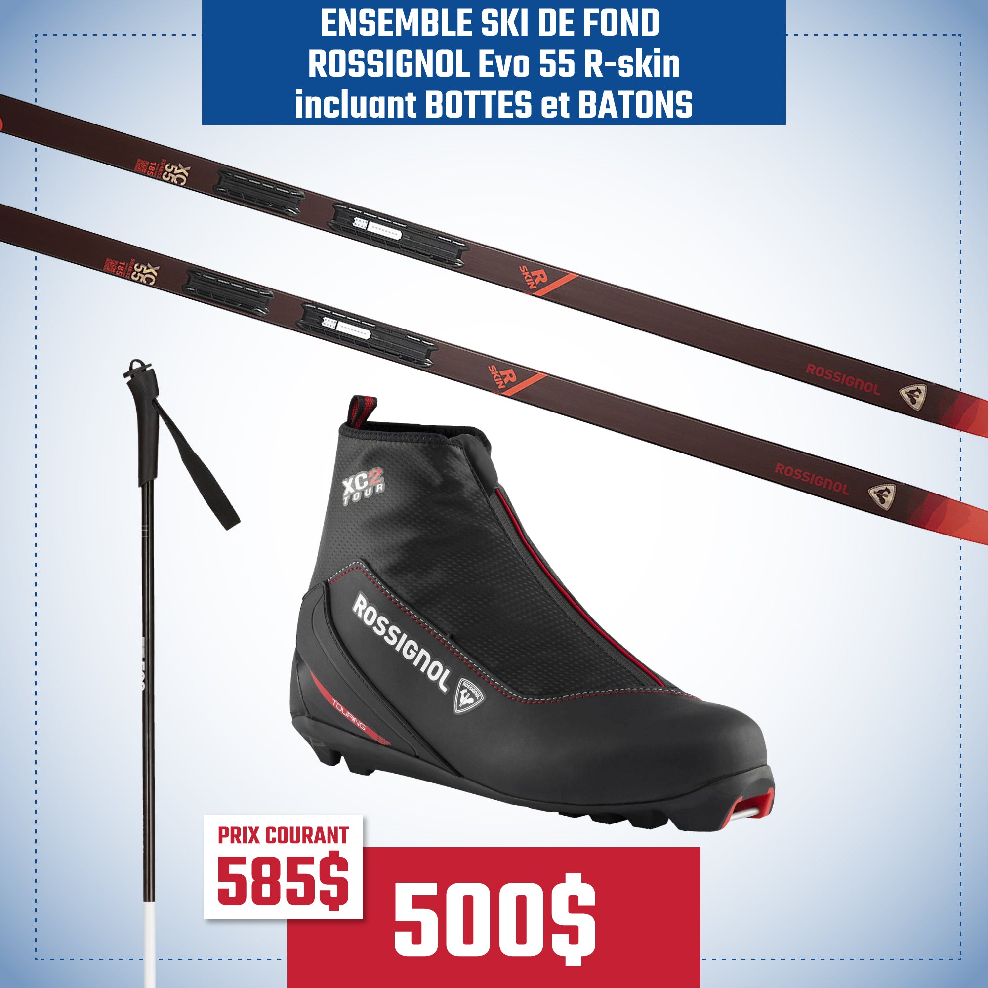 Ensemble ski clearance rossignol