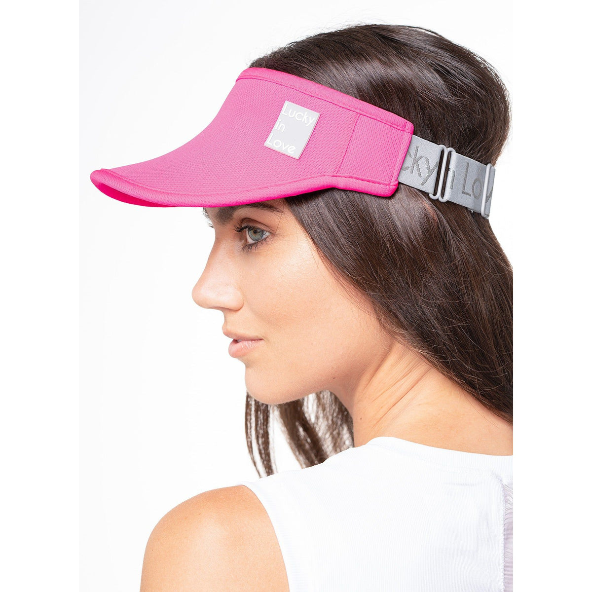 VISIERE LUCKY IN LOVE LOGO STRETCH VISOR