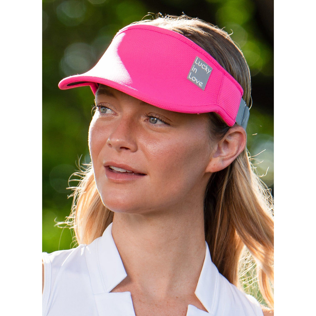 VISIERE LUCKY IN LOVE LOGO STRETCH VISOR