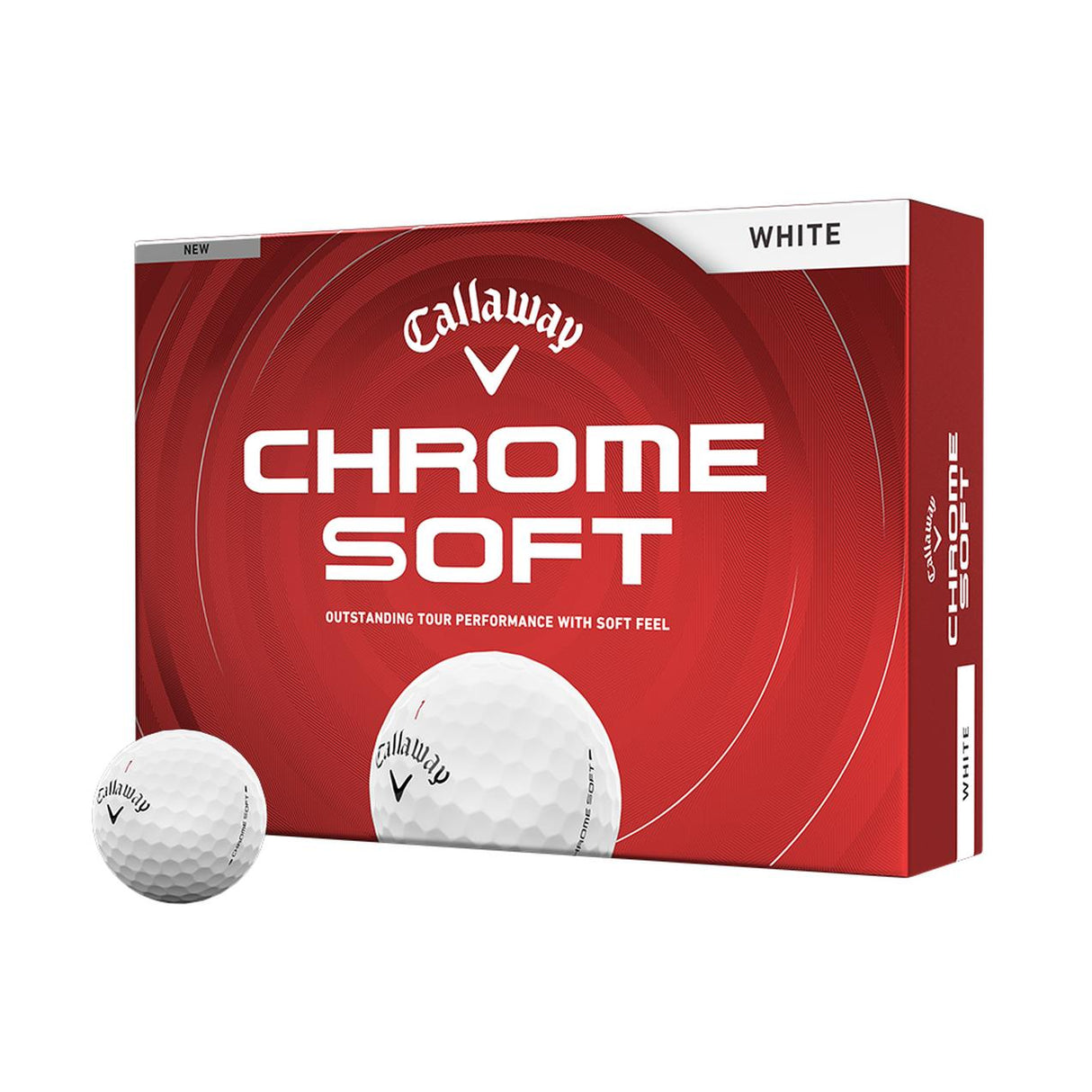 Callaway Ball Chrome Soft 24 White Ultra Fast Core Control