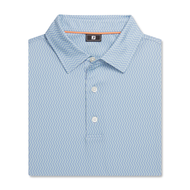 POLO FOOTJOY Wiggle Print Polo Respirant ProDry Performance Golf