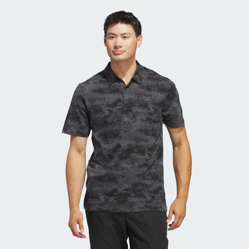 Adidas Polo Go To Printed Mesh Breathable Lightweight