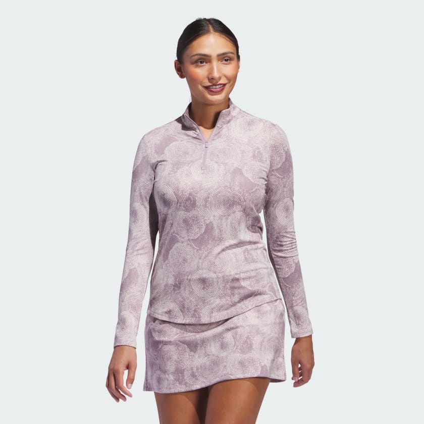 Adidas Ultimate365 Women's High Neck Zip Printed Comfort