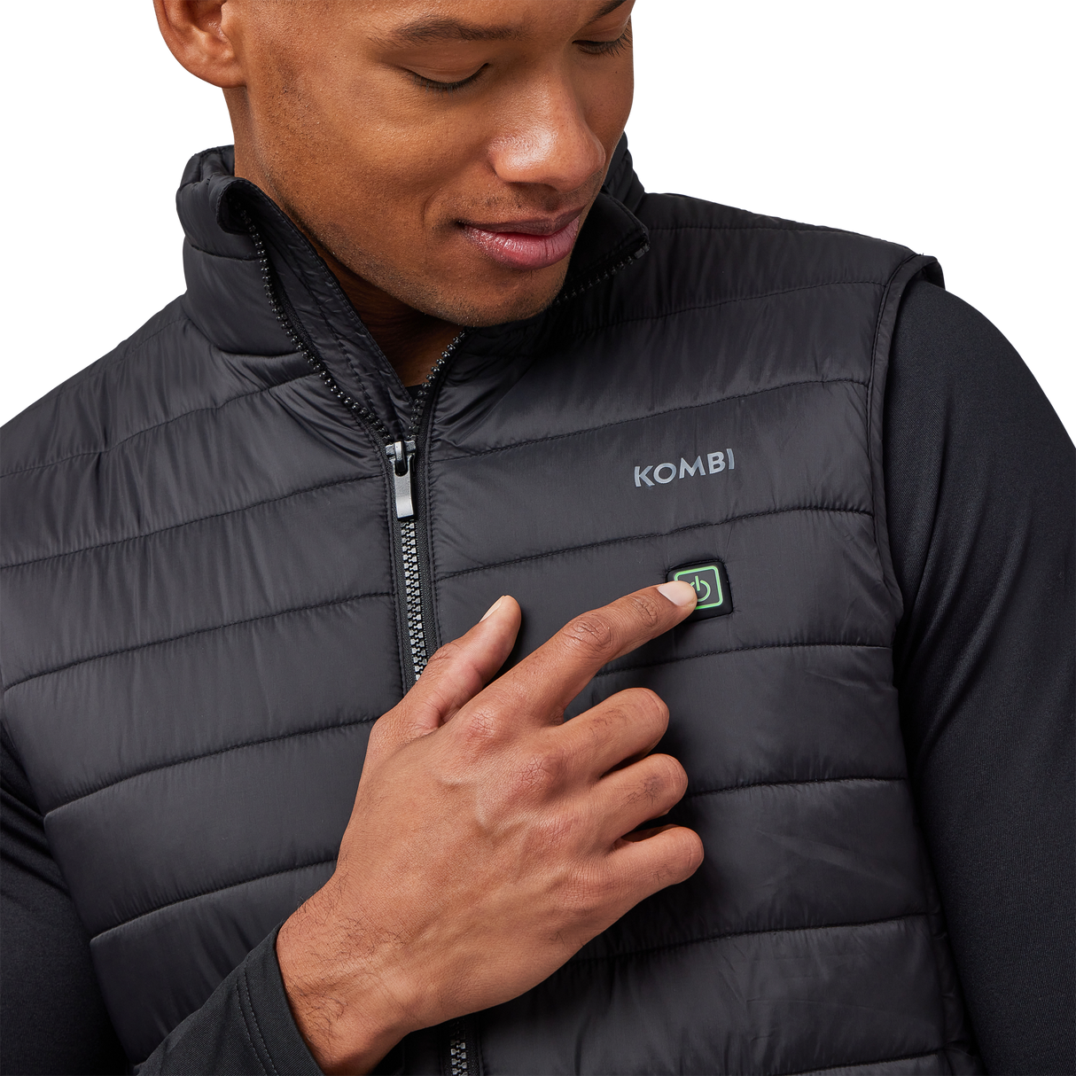 KOMBI Men's Warm It Up Heated Jacket with Warm Up Technology and USB Battery