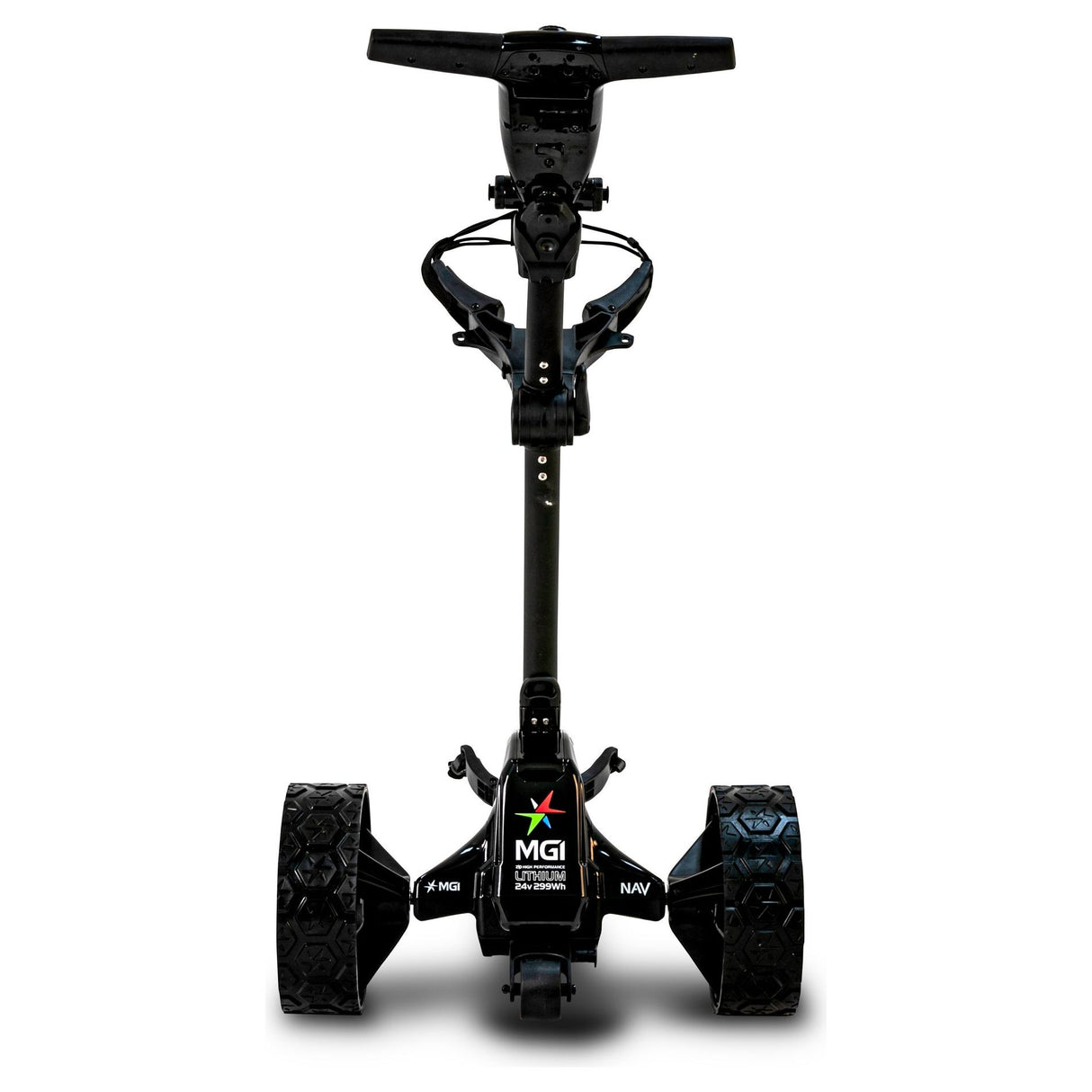 MGI Navigator Electric Golf Trolley 2025 Matte Black Top Box