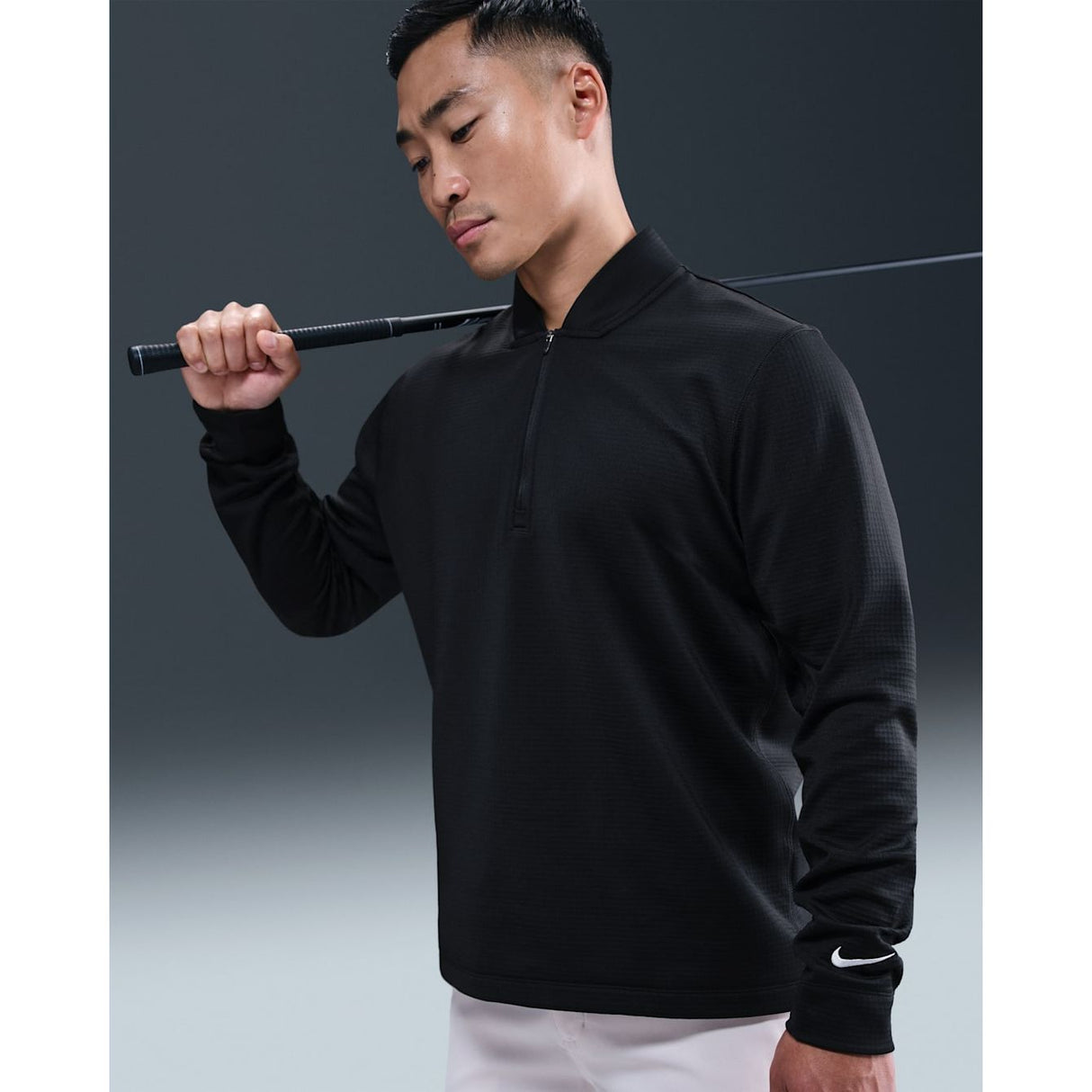 CHANDAIL NIKE VELOCITY THERMA-FIT 1/2 ZIP HOMME
