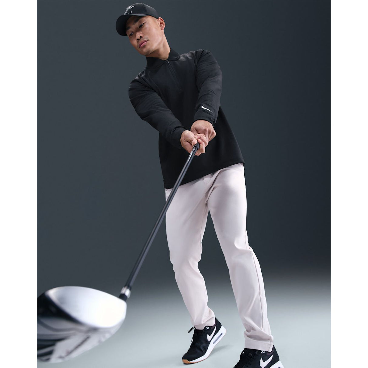 CHANDAIL NIKE VELOCITY THERMA-FIT 1/2 ZIP HOMME