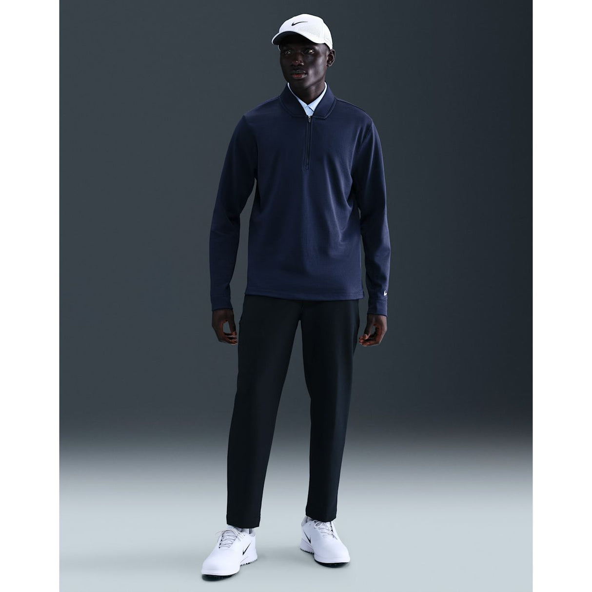 CHANDAIL NIKE VELOCITY THERMA-FIT 1/2 ZIP HOMME