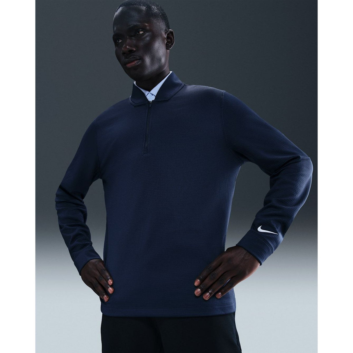 CHANDAIL NIKE VELOCITY THERMA-FIT 1/2 ZIP HOMME