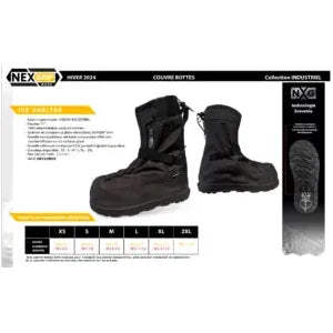 Nexgrip Ice Shelter Insulated Boot Covers with Crampons for Winter