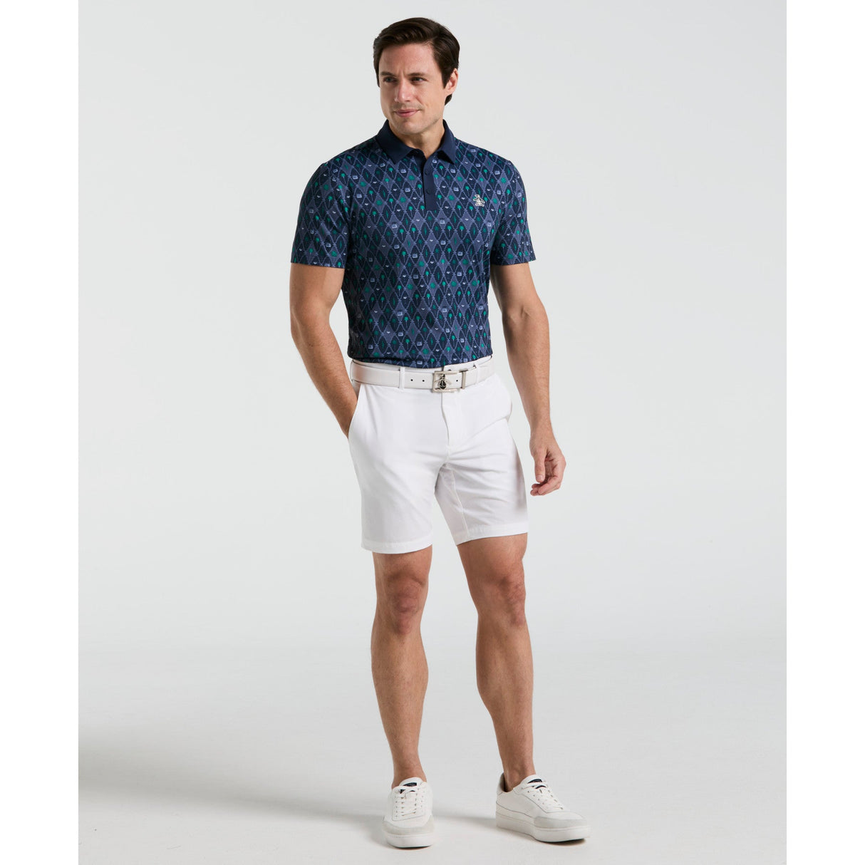 Original Penguin Polo Golf Imprimé Lattice Partout Cocktail Earl