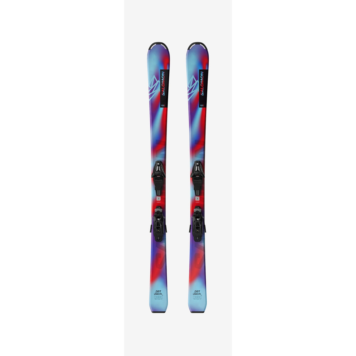 SKI SALOMON TWIN TIPS QST SPARK MEDIUM JR AND J2 BINDINGS