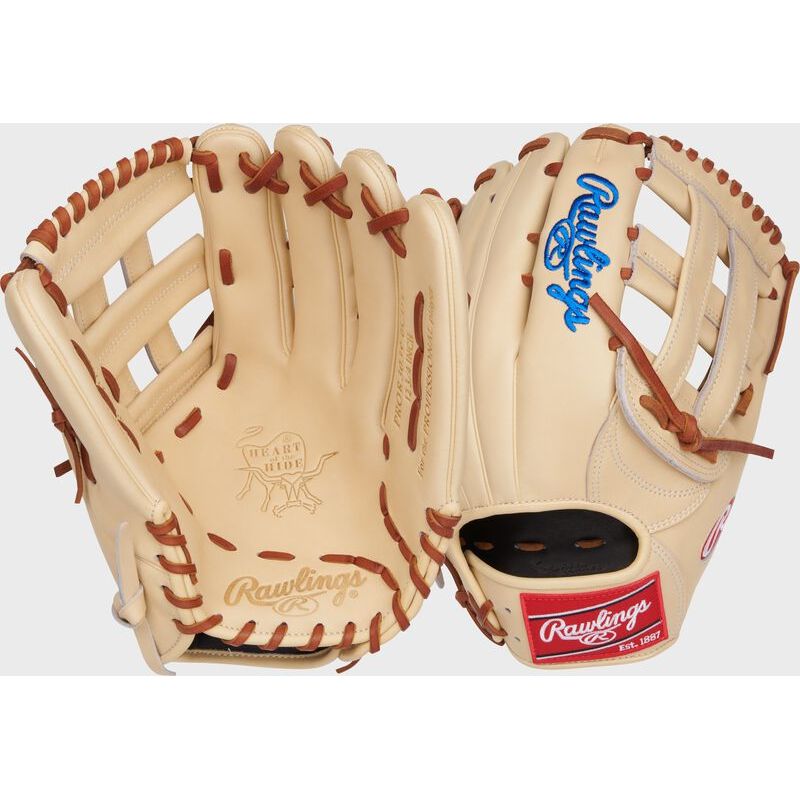 GANT RAWLINGS HEART OF THE HIDE 12.75'' OUTFIELD TAN/RED