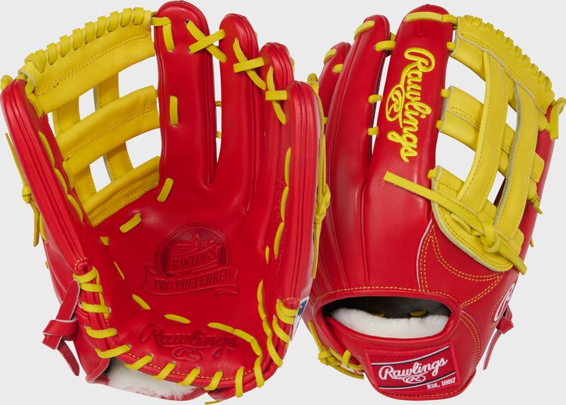 GANT BASEBALL RAWLINGS PRO PREFERRED 12.75'' OUTFIELD RED