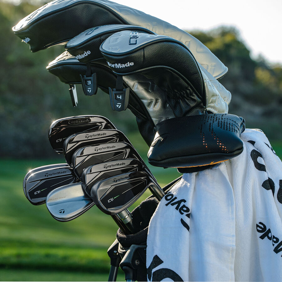 TaylorMade Qi10 Irons, 5-Pa Steel, Gun Metal Edition, Precision Control