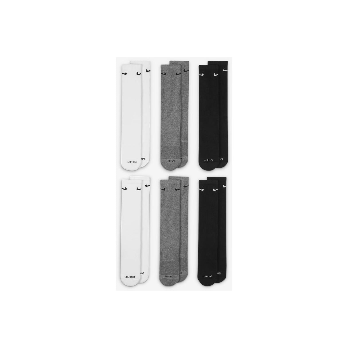 Nike Everyday Plus Cushioned Socks for Adults, 6-Pair Pack