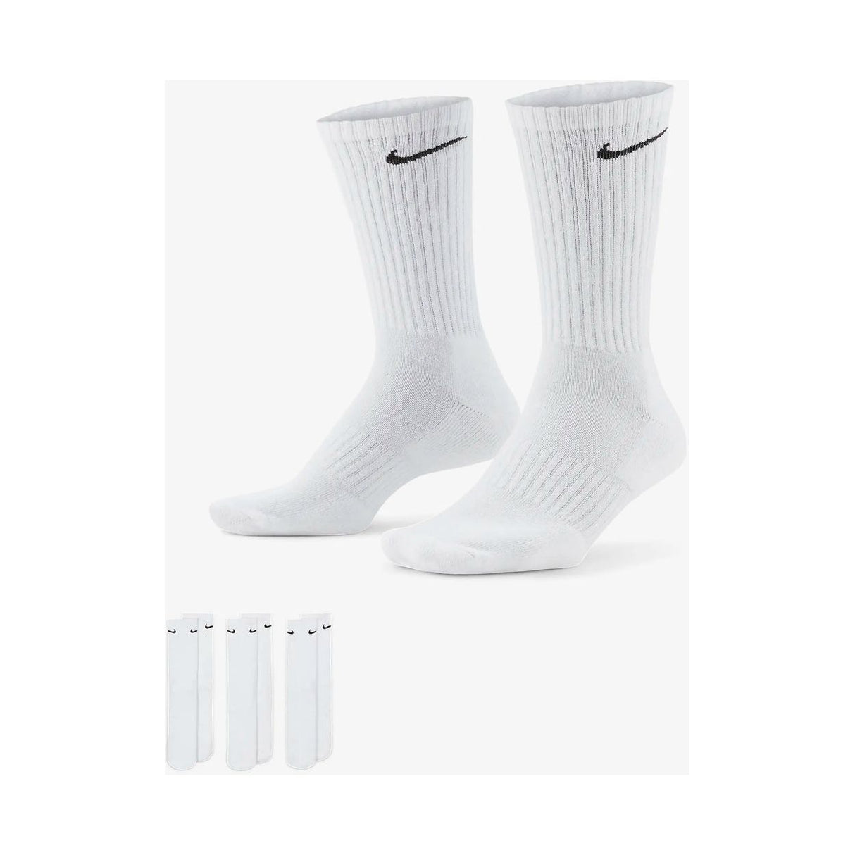 Nike Everyday Cushioned Training Crew Socks 3 Pairs Comfort