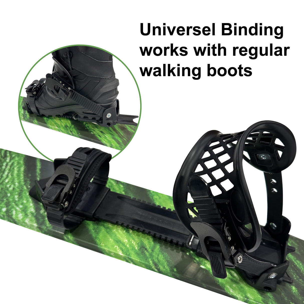 Van Bergen Universal Ski Snowshoe With Binding For Powder Snow