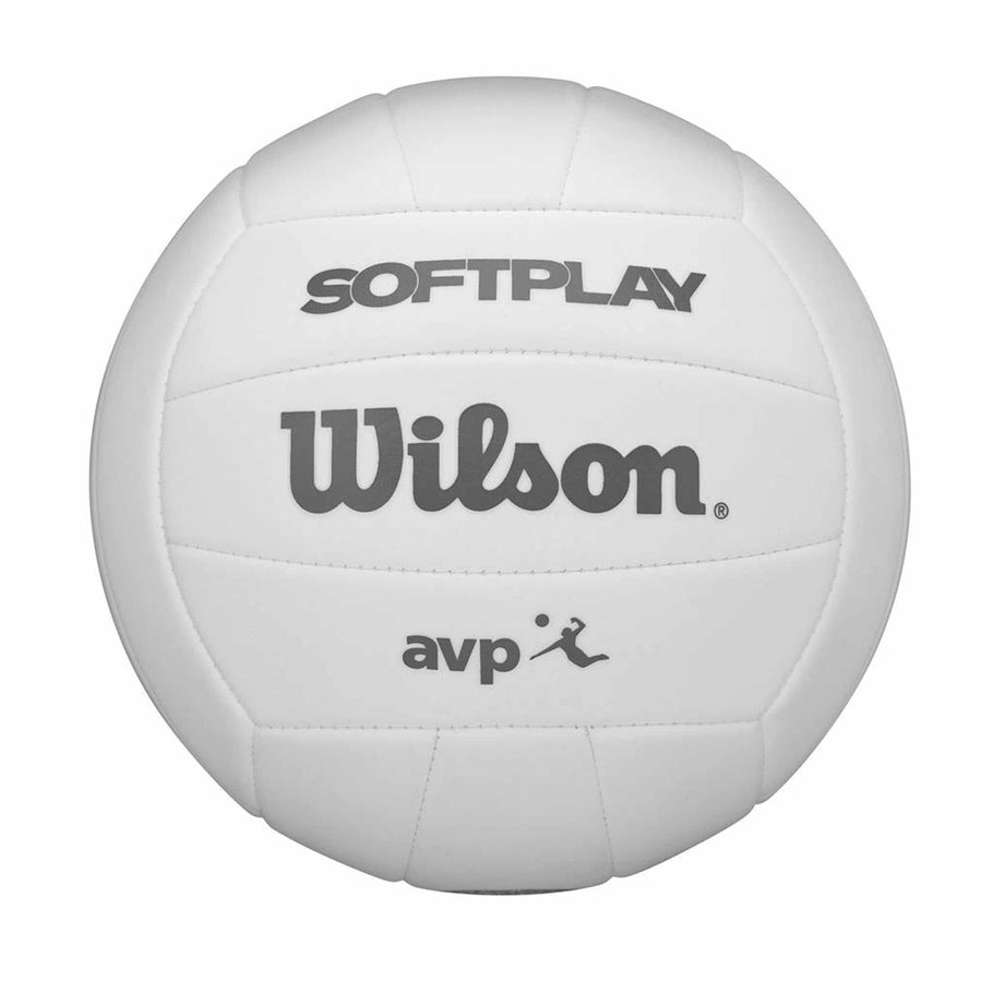 AVP Soft Play Outdoor Volleyball, Non-Inflatable, White, Touch