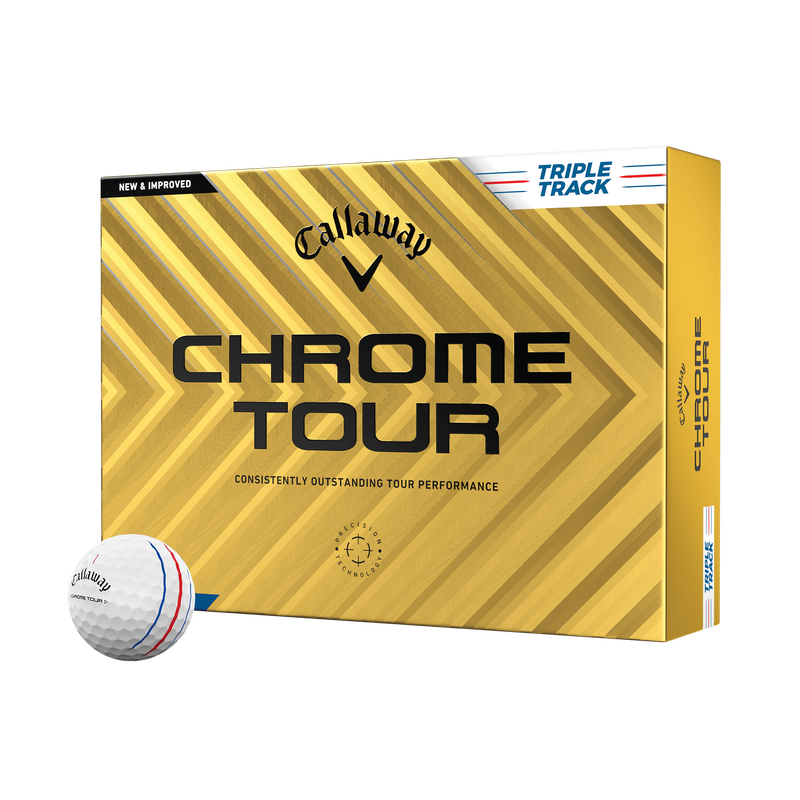 Callaway Chrome Tour 24 White Triple Track Elite Golf Ball