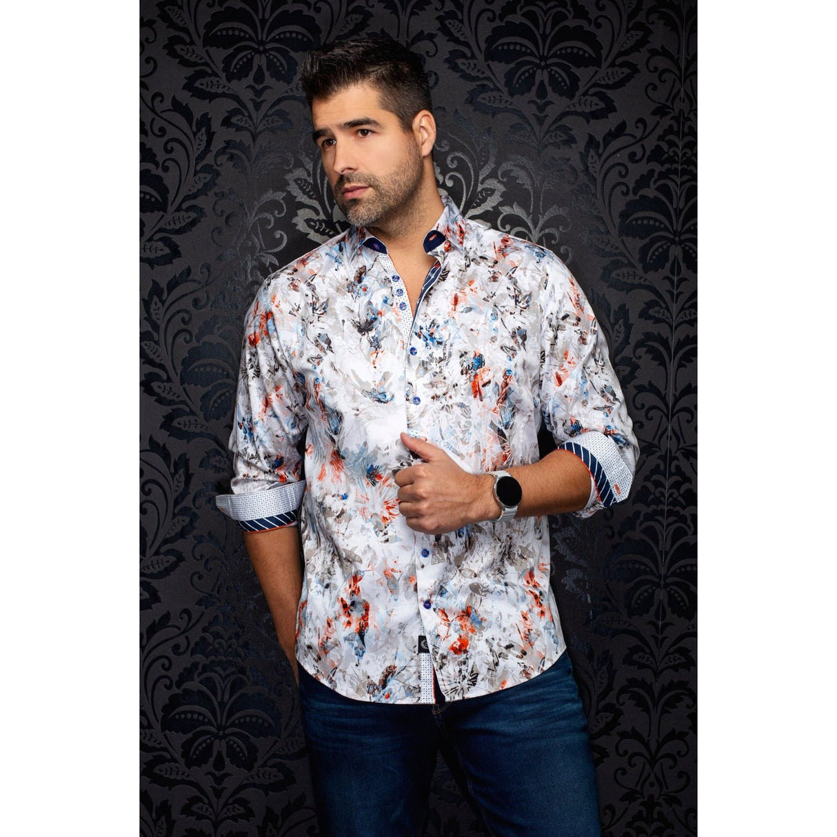 CHEMISE AU NOIR CEBU AOP WOVEN SHIRT