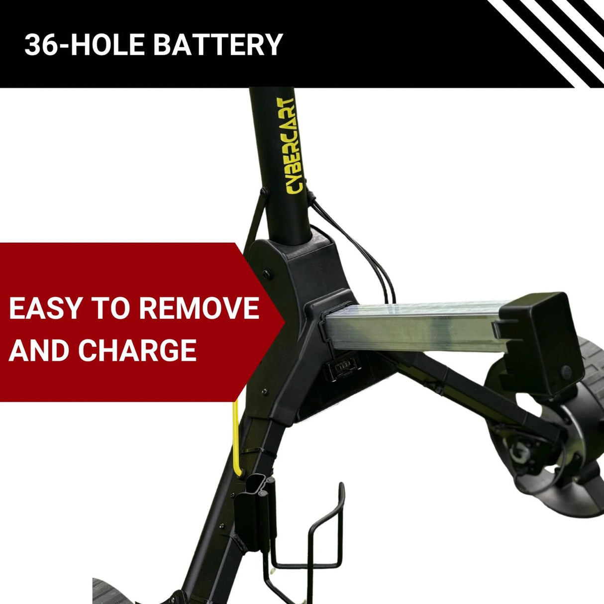 Alphard CyberCart Electric Golf Trolley with Folding Controller