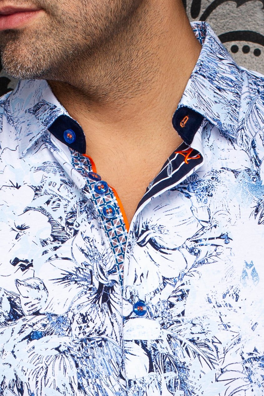 BLACK MADEIRA SHORT SLEEVE SHIRT