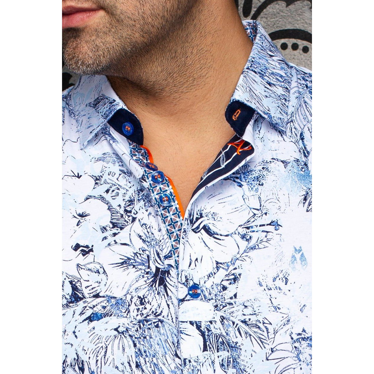 BLACK MADEIRA SHORT SLEEVE SHIRT
