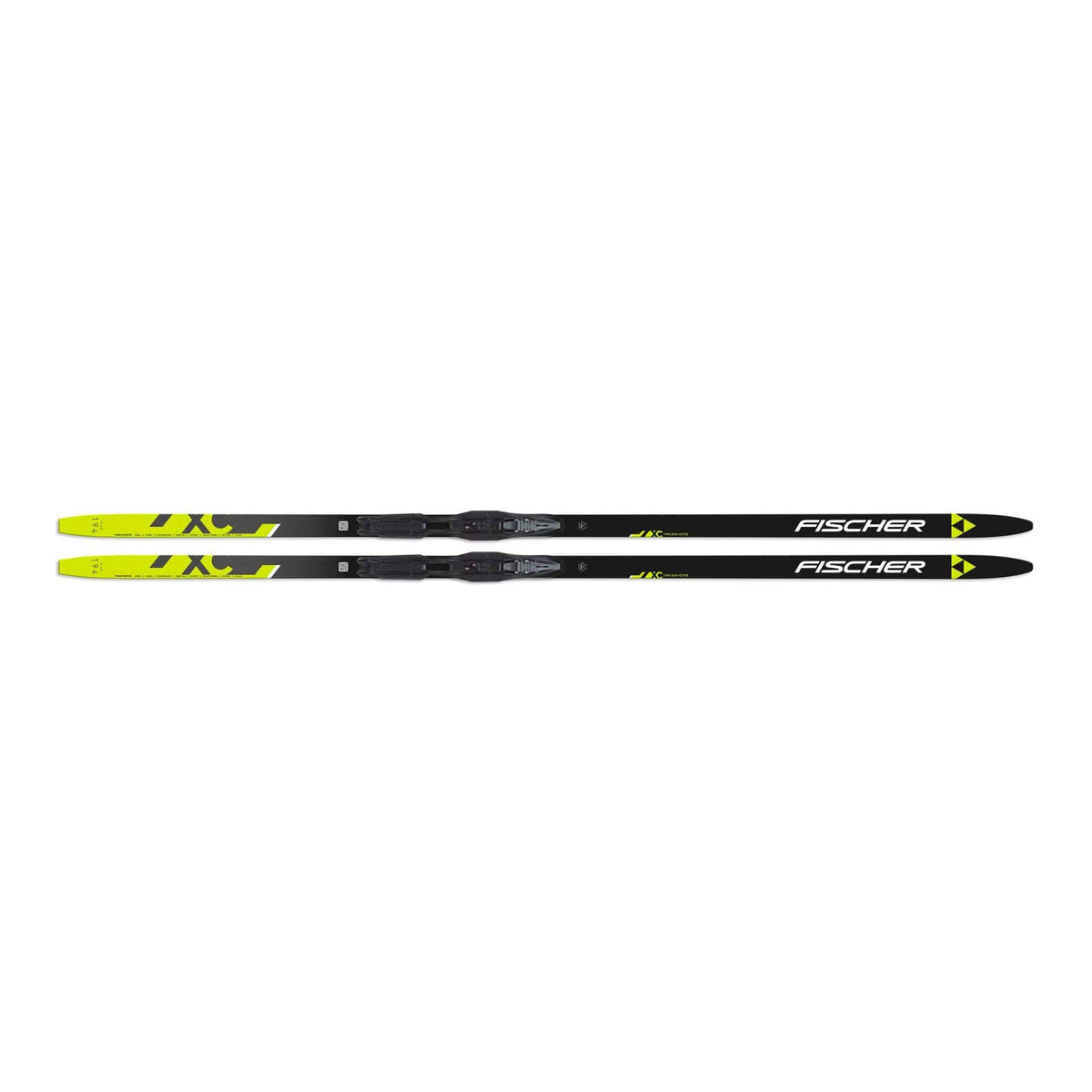 Fischer Twin Skin Active Cross-Country Skis + Compact Step In Bindings