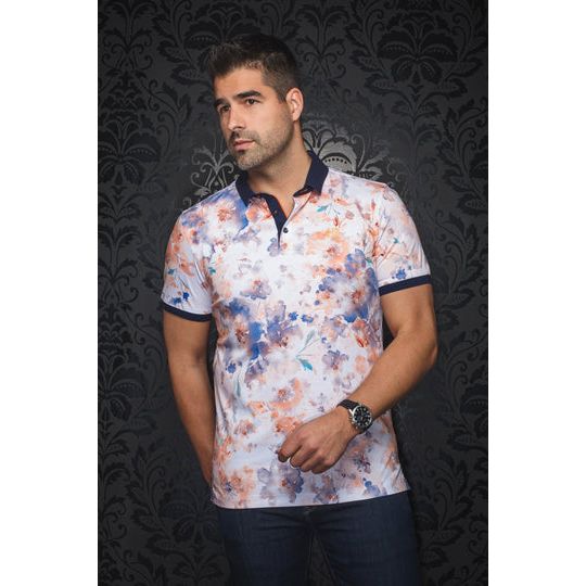 Anzio Polo Noir Habillé et Décontracté pour Homme Performance