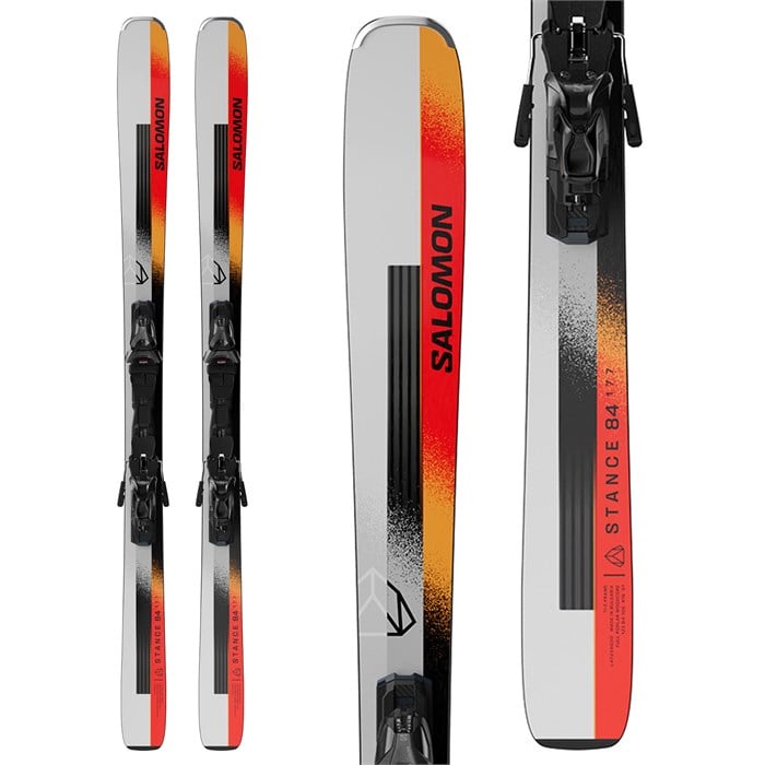 Salomon Stance 84 Skis with MI12 All Mountain Performance Bindings