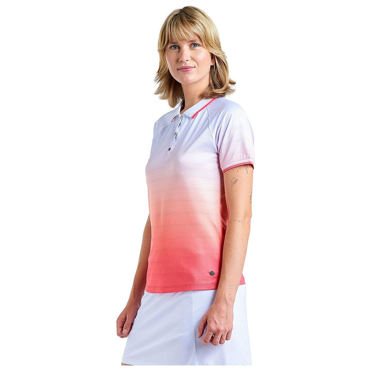 POLO NIVO MALAI Light and Breathable Polo, Jacquard Moisture-Wicking