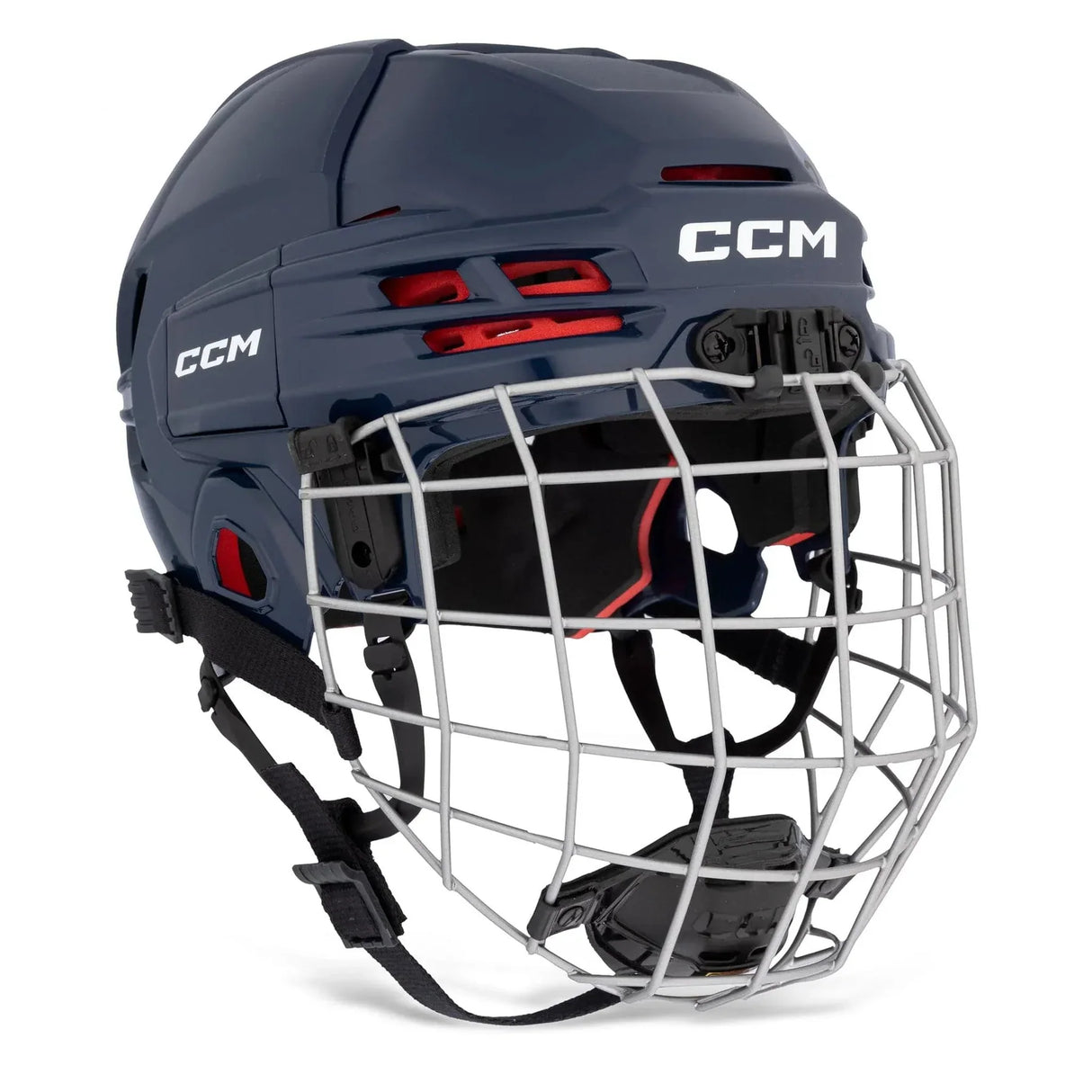 HELMET CCM TACKS 70 COMBO YOUTH ONE SIZE NAVY