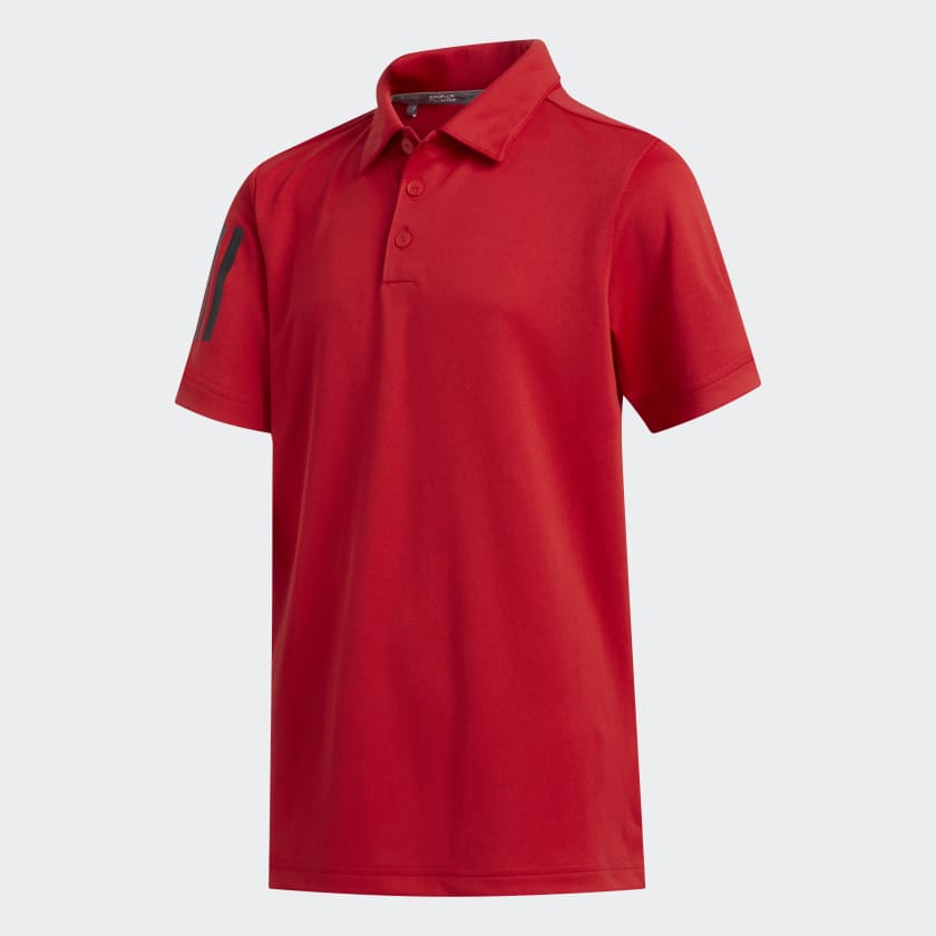 Adidas Polo 3 Stripes Junior Comfort and Performance For the Course