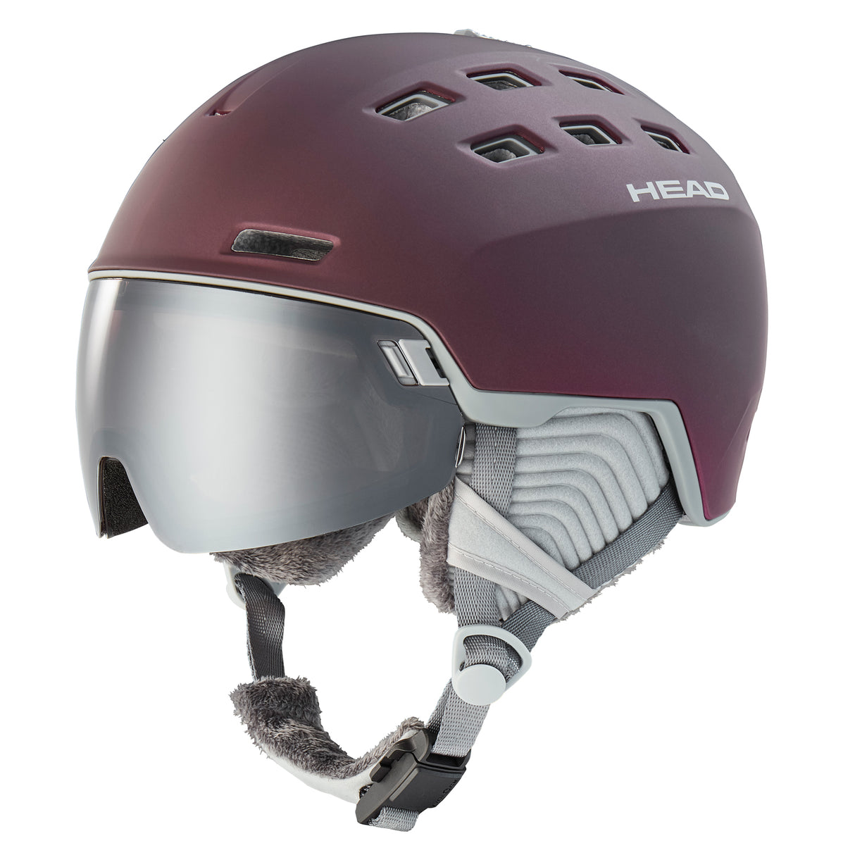 HEAD Rachel 5K Ski Helmet Integrated Visor For Fast Descents