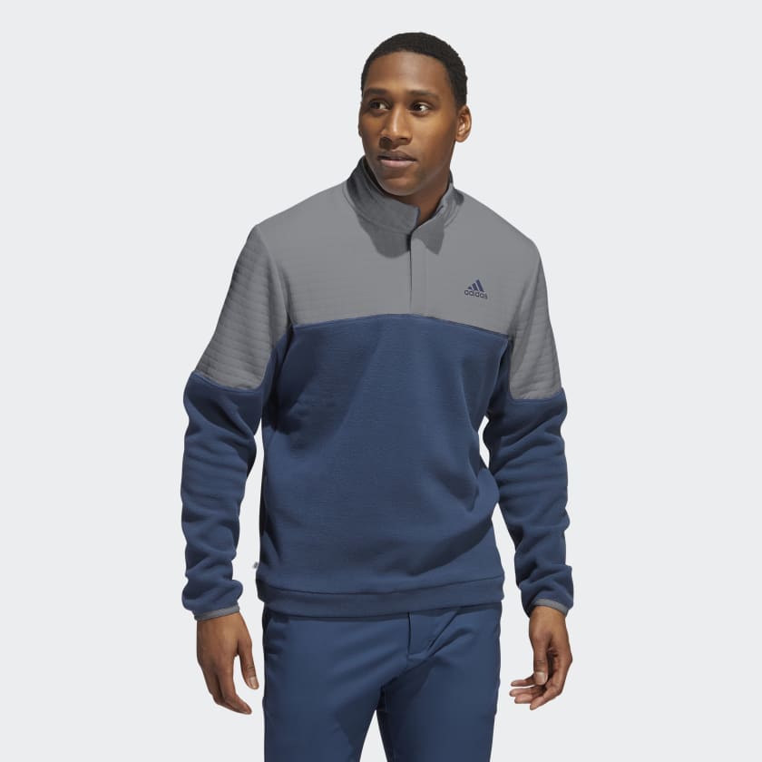Adidas ZIP Four Golf Sweatshirt In Recycled Fleece For Performance
