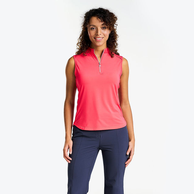 NVO Naomi Sleeveless Mock Polo UPF 30 Quick Dry Lightweight Jersey