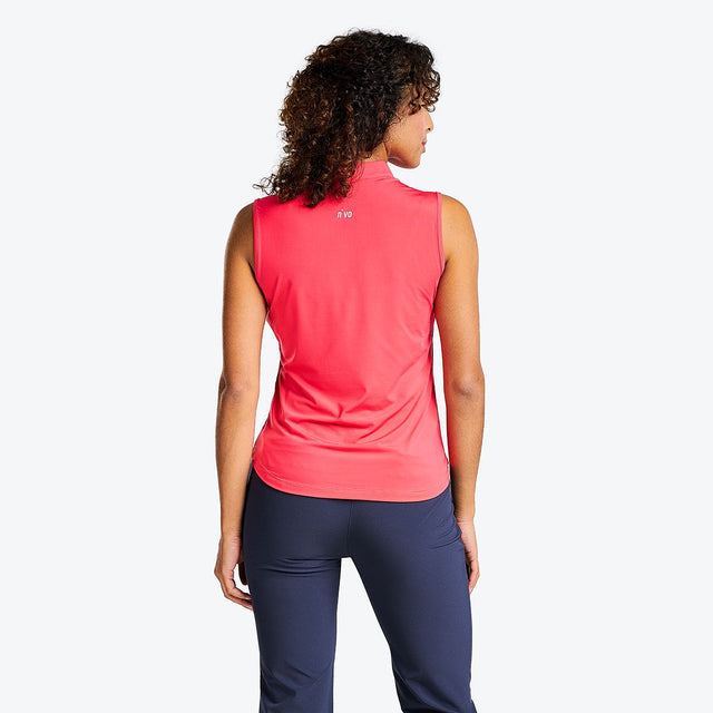NVO Naomi Sleeveless Mock Polo UPF 30 Quick Dry Lightweight Jersey