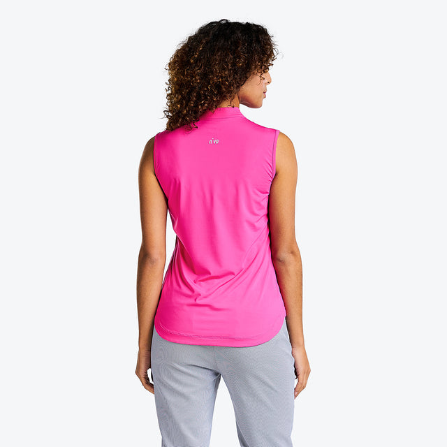 NVO Naomi Sleeveless Mock Polo UPF 30 Quick Dry Lightweight Jersey