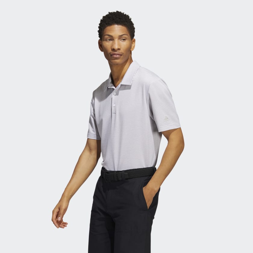 Adidas Polo Ottoman Pencil Stripe Performance