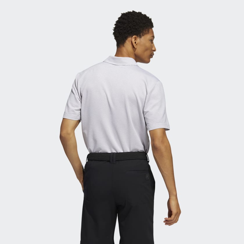 Adidas Polo Ottoman Pencil Stripe Performance