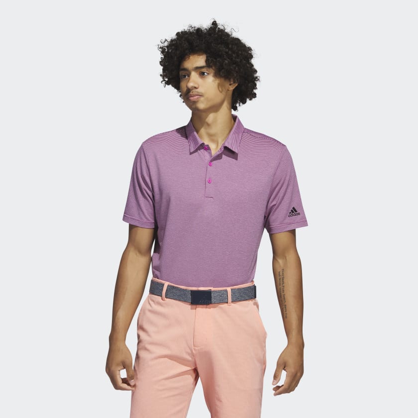 Adidas Polo Ottoman Pencil Stripe Performance